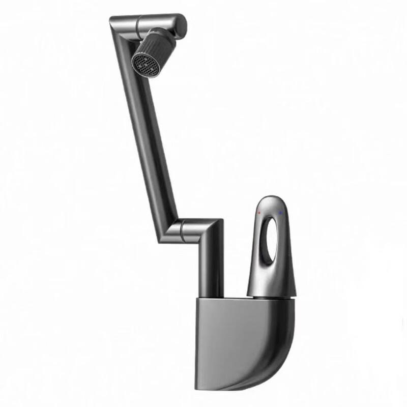 TLXT Gunmetal Grey Robotic Arm Kitchen Faucet