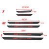 4Pcs Rear Carbon Fiber Car Door Welcome Plate Sill Scuff Anti-Scratch Protectors