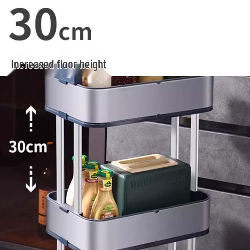 Modern 3-Tier Rolling Storage Cart