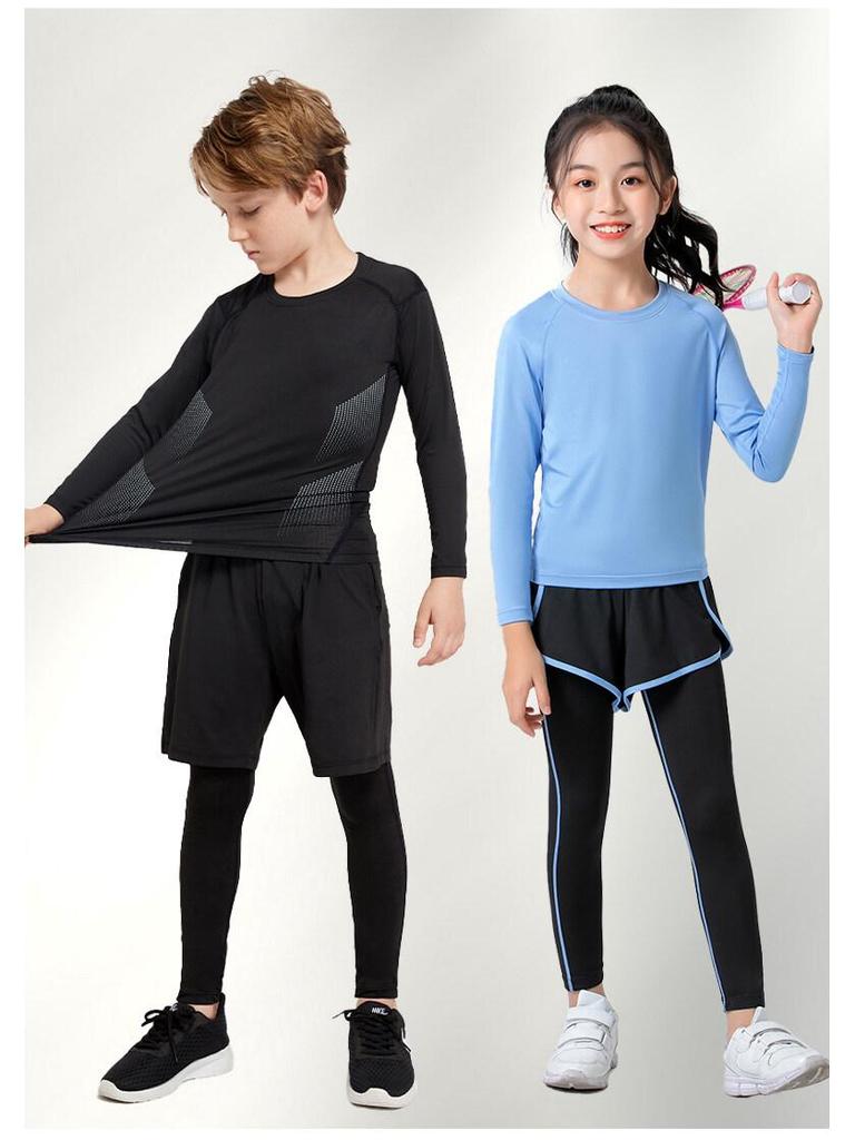 Unisex Quick-Dry Sports Set: Basketball, Football, Fitness, Running, Yoga - Men's/Women's/Children's Autumn & Winter Training Gear