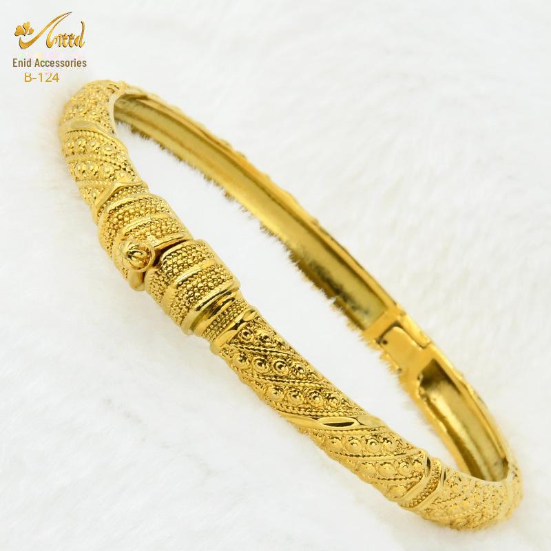 Pulsera nupcial de aleación bañada en oro - Estilo de lujo de Dubái