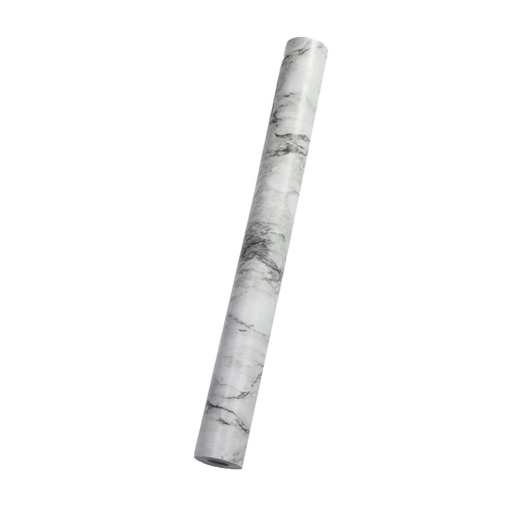 Waterproof Landscape White Marble Wallpaper Stick Self Adhesive Marble Wallpaper