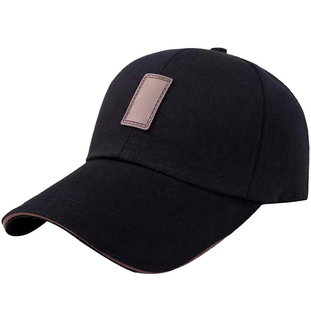 

Men Women Plain Baseball Cap Adjustable Sun Protection Breathable Multi-functional Summer Hat black adjustable#1