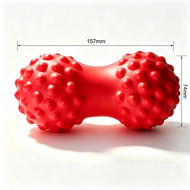 Foam Massage Ball Feet Back Shoulders Relief Non-Inflatable ABS Yoga Therapy Roller Peanut Shape