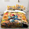 3D Street Fighter Retro Game Bedding Pillowcase Quilt Cover Single Piece Bedding Three-piece Set Single and Double Bedspread