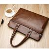 Business Herrenhandtaschen Horizontale und vertikale Aktentaschen Messenger Große Kapazität Schultertaschen aus Leder Dokumententaschen