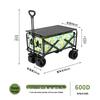 Portable Foldable Outdoor Camping and Shopping Cart with Large Capacity
