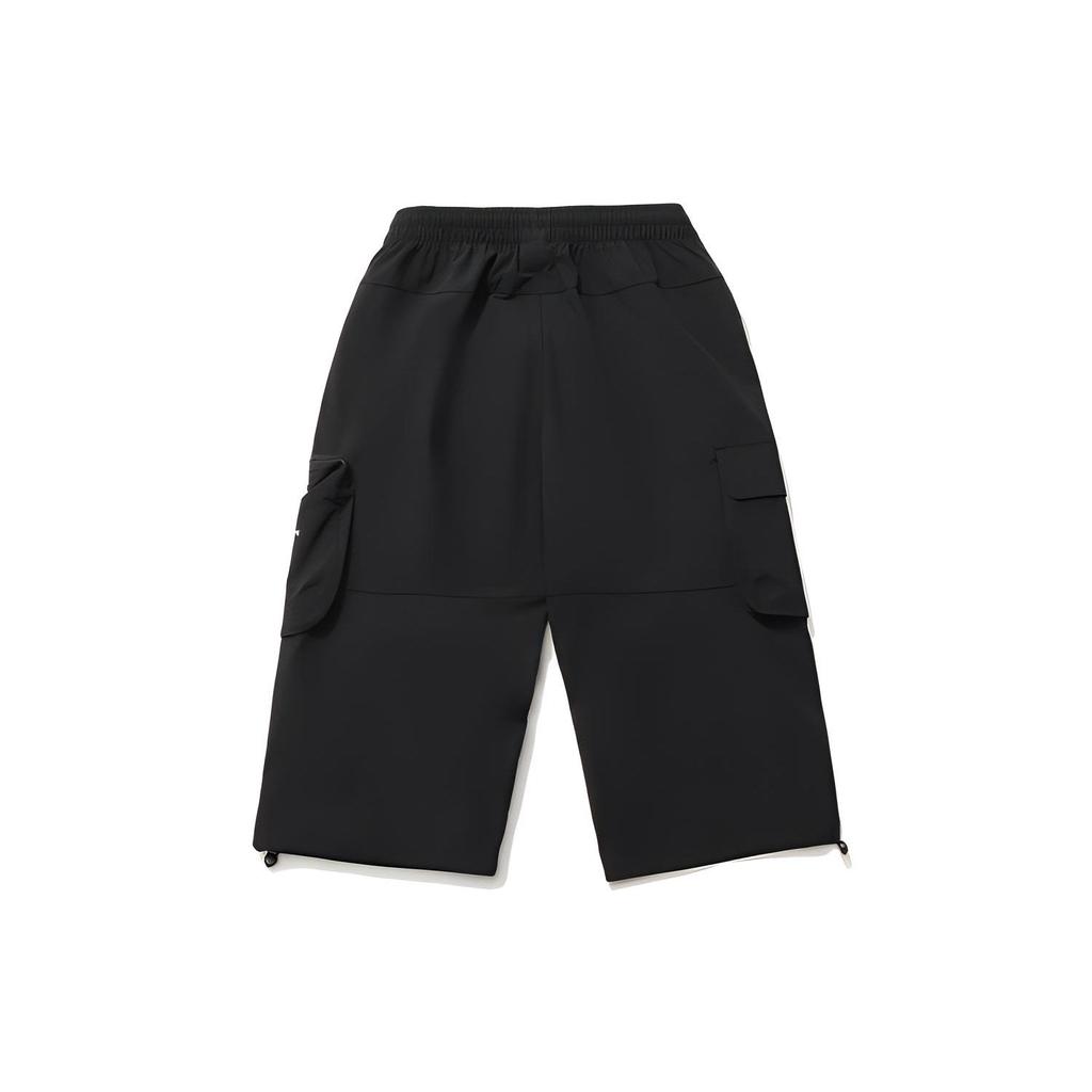 Li Ning Anti-Five Loose Cuffed Multi-Pocket Sports Cargo Pants Men Pants Black AKQR065-1