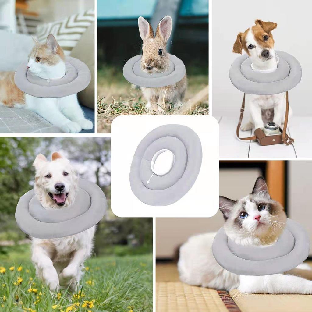 Waterproof Recovery Collar for Cats & Dogs: Anti-Licking Neck Cone, Enlarged & Deepened for Large Pets.