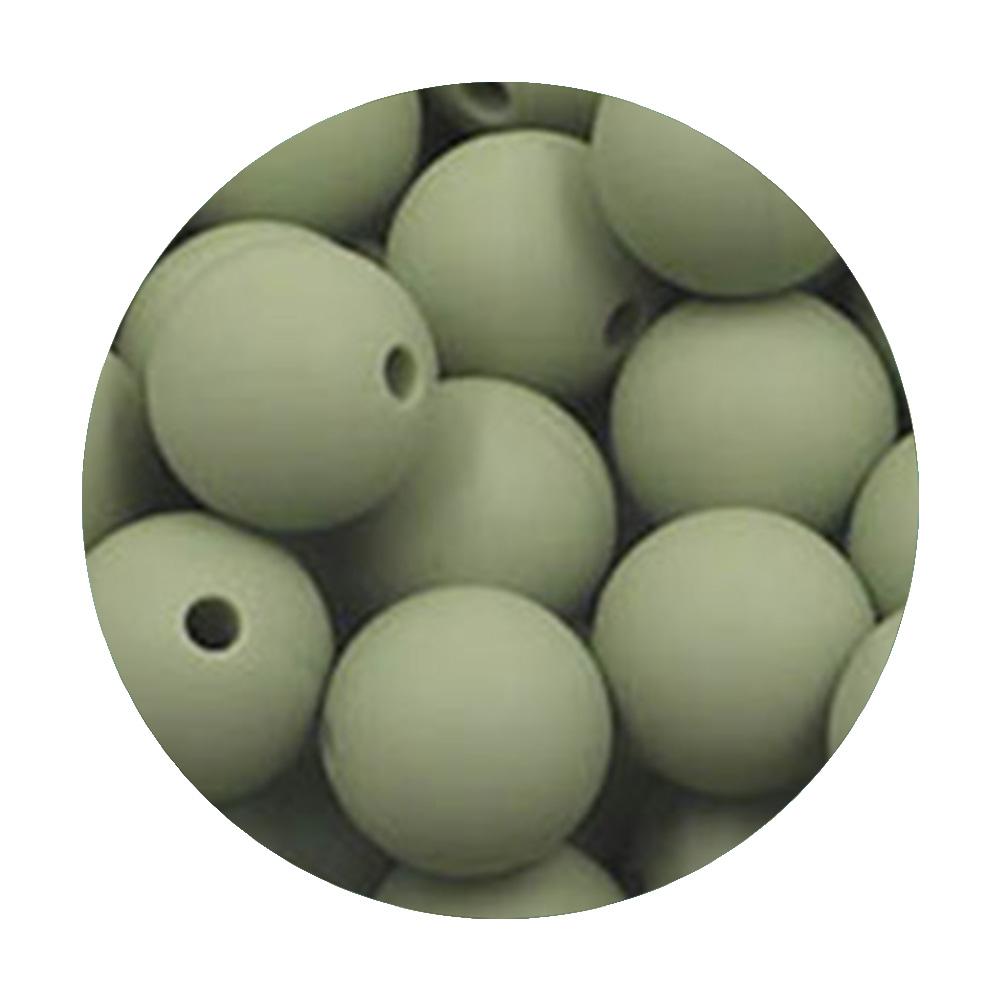 50Pcs/lot 9/12/15mm Loose Beads Silicone Round Beads Pearl Beads Food Grade For Jewelry Making DIY Handmade Accessories