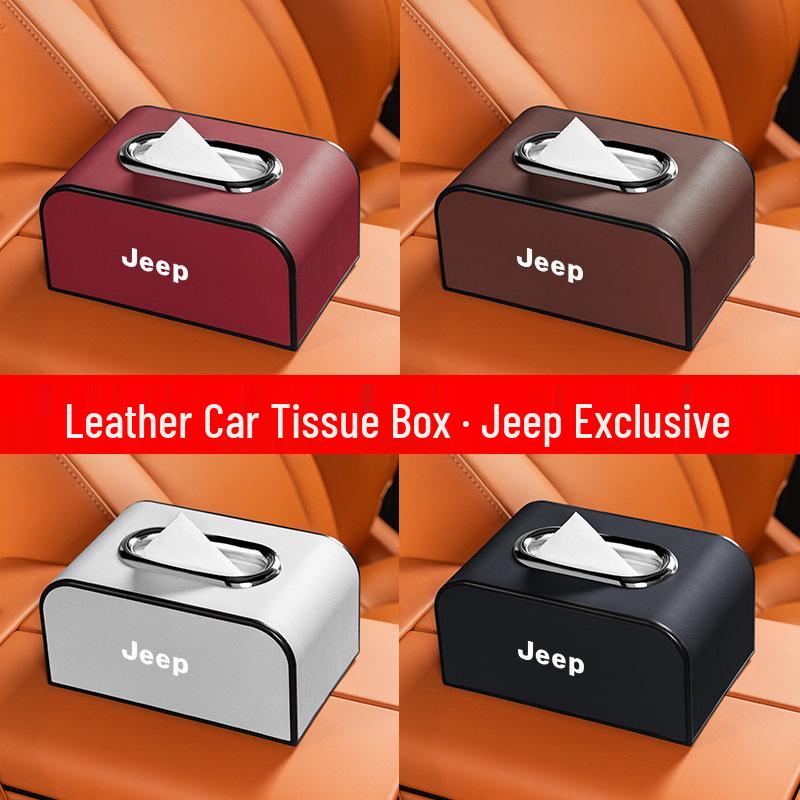 Car Tissue Box for Jeep Compass, Liberty, Patriot, and Commander: Armrest and Seat Back Pull-Out Design