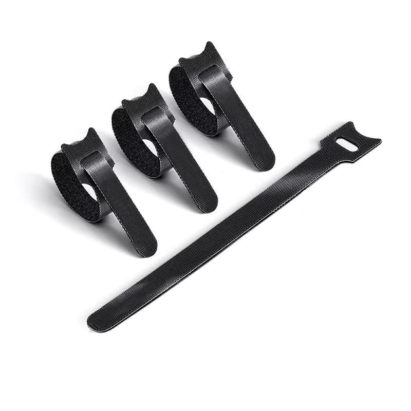 Self Adhesive Velcro Fastener Nylon Fastening Wire Buckle Diy Cable Management Straps Adjustable Cord Buckle Reusable Cable Ties