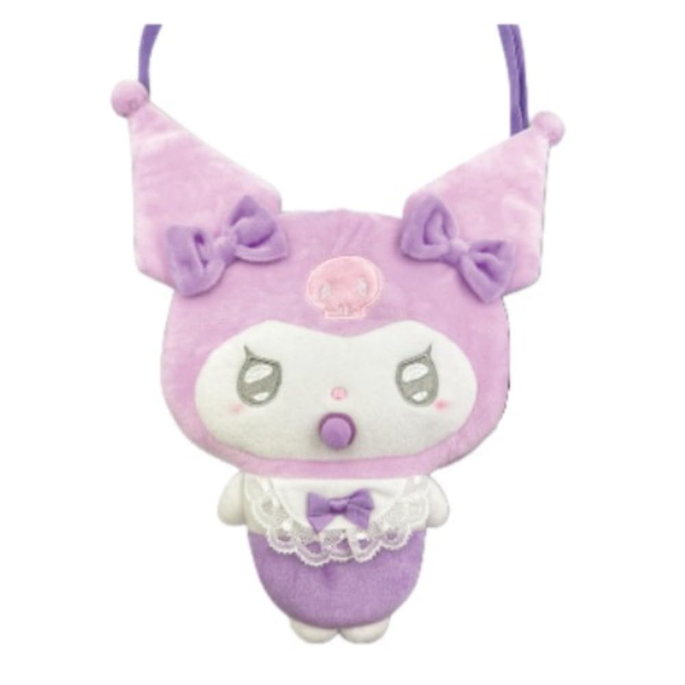 Hatayama Shoji Sanrio Flat Angel Baby H20 x W17cm Die-Cut Pochette, Kuromi, Approx. (63202078)