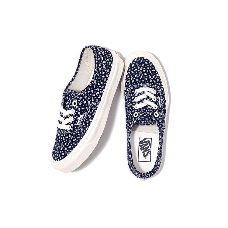 Vans Authentic 44 DX Anaheim Factory - OG Floral Navy Unisex Sneakers Blue VN0A7Q5CNVY