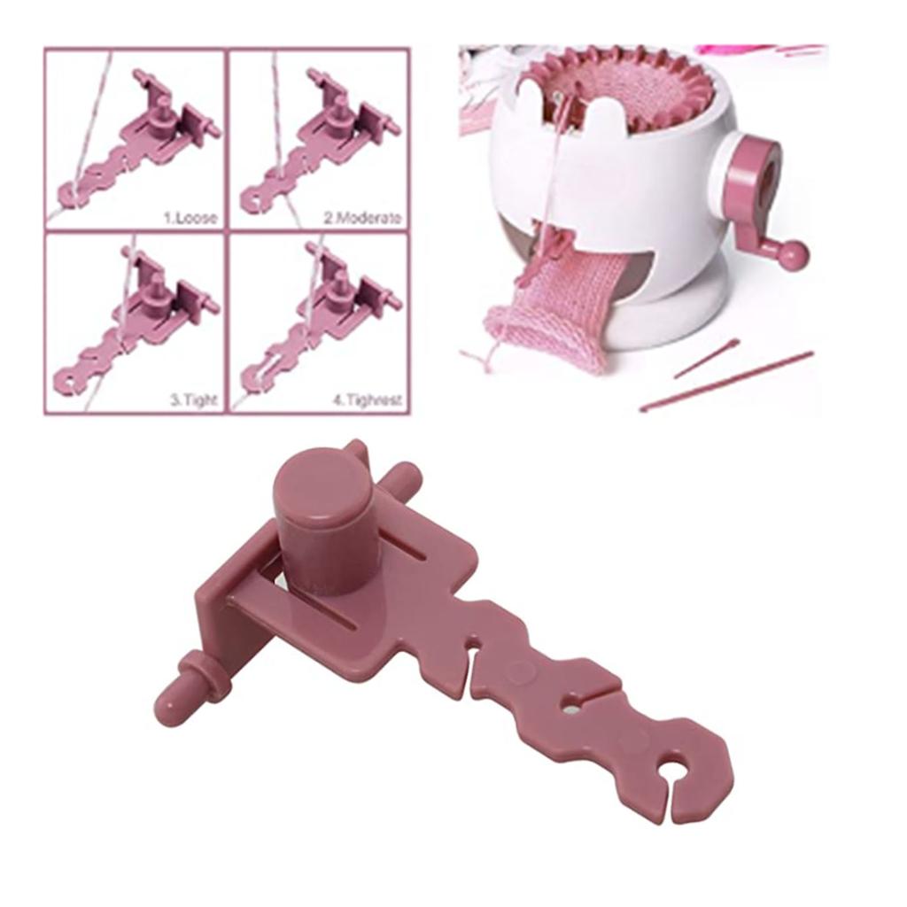 Plastic Knitting Machine Thread Stand Pink Knitting Machine Accessory Hand Crank Knitting Machine