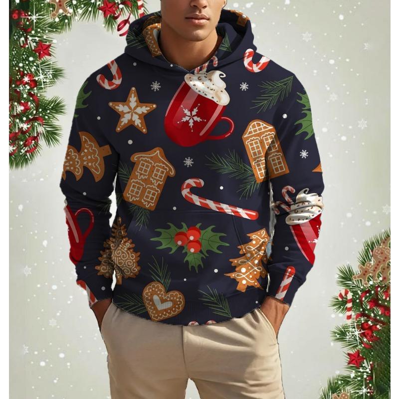 Christmas Party Graphic Hoodie 3D Print Spring Autumn Fashion Leisure Versatile Streetwear Men's Women's Y2K Christmas Hoodies