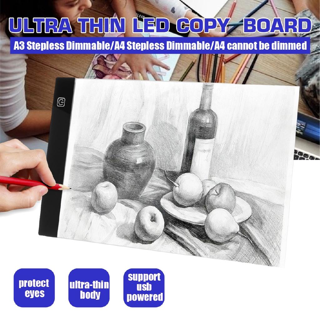 LED Diamond Painting Light Pad Board Diamond Painting Accessories Kit A4/A3 Drawing Graphic Tablet Box Stepless