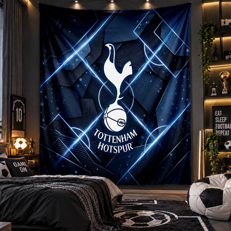 Wall Hanging Tapestry Tottenham Hotspur Print Cloth for Living Room Bedroom Home Decor