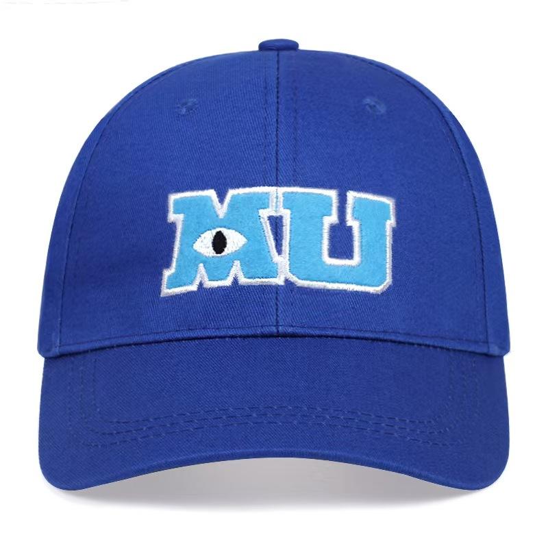 Pixar Monster University MU Baseball Cap For Men Women Sullivan Sulley Mike Embroidery Snapback Cap Cotton Sun Dad Hat Casquette 55-60cm