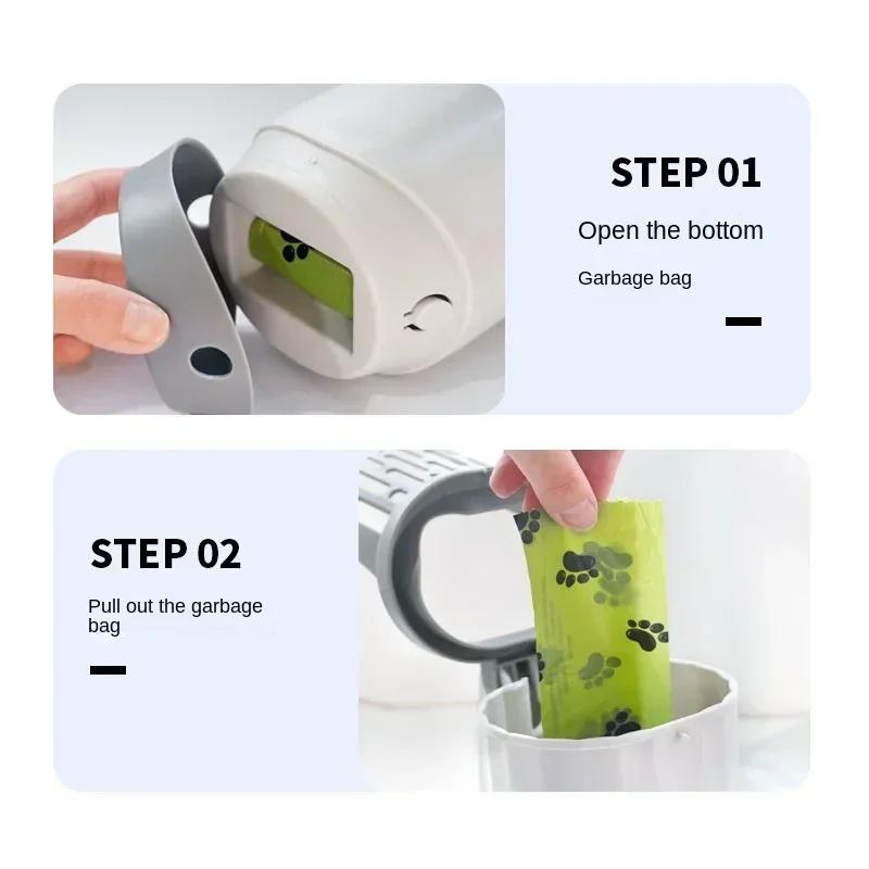 Cat Litter Scoop & Poop Scooper with Refill Bags: Auto-Cleaning Cat Supplies for Filtration, Toilet Cleaning & Litter Box Waste