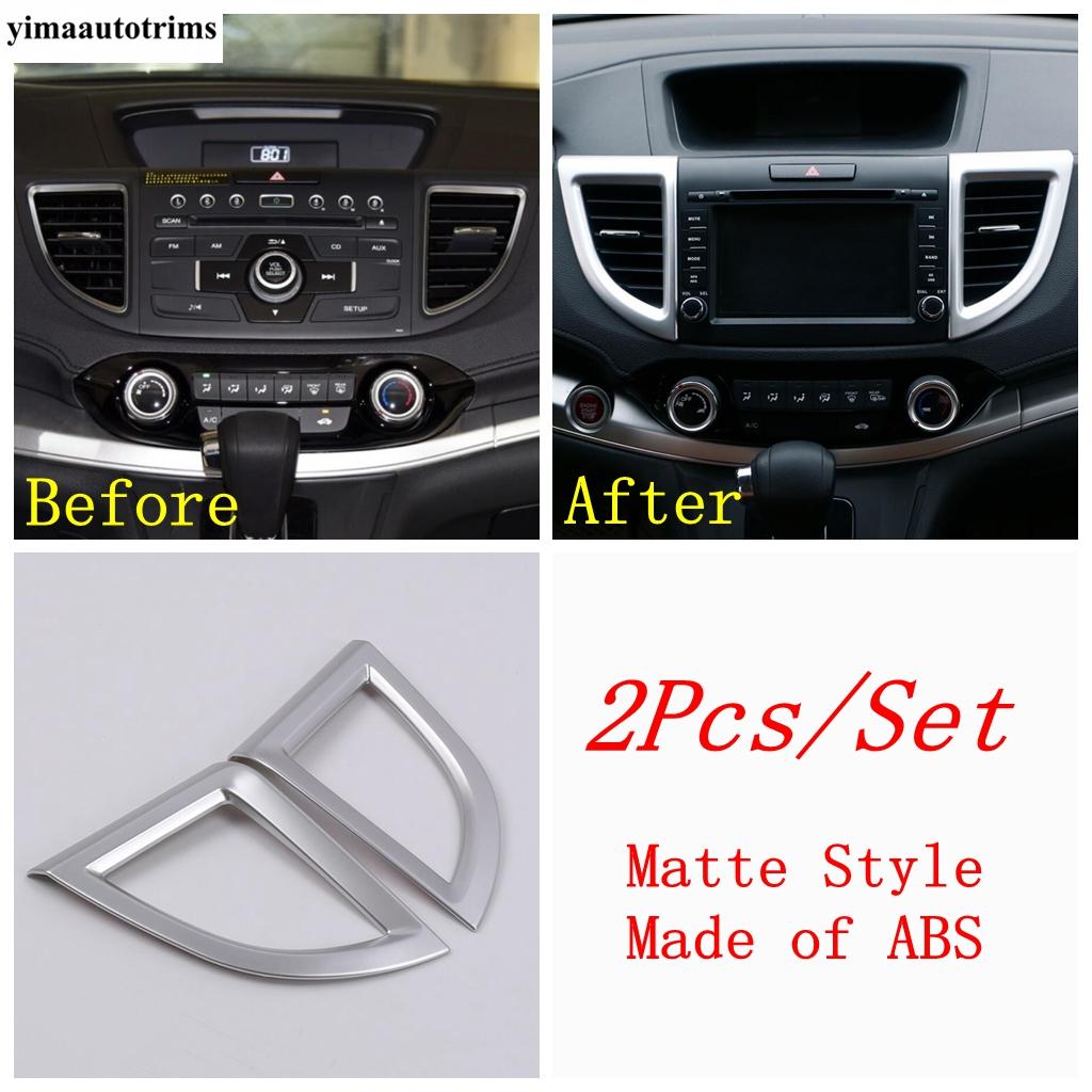 Gear Shift Panel / Window Lift / Middle AC Air Vent / Pillar A Speaker Cover Trim ABS Accessories For Honda CRV CR-V 2012 - 2016