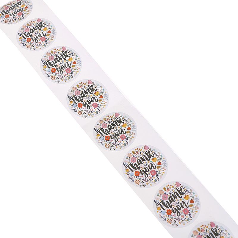 Thank You Stickers Seal Labels Cute Stickers 500Pcs Per Roll Stationery Sticker