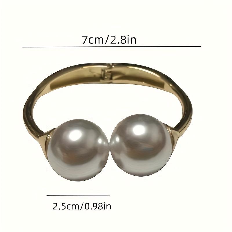 2Pcs Bohemian-style Golden Curtain Tiebacks With Artificial Pearls Stylish Home Decor Curtain Tiebacks, Suitable For Sheer Curtains, Bath Accessories
