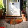 1 Pezzo Tappetino di Benvenuto Moderno Astratto Semicerchio Antiscivolo per Esterno Patio Portico Cucina Bagno Ingresso Tappeto per Pavimento