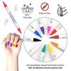 12Pcs Double Ended Nail Art Markers 12 Vibrant Color Precisions Tips for Creative Designs Easy Application Long Polish