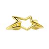 Hollow Dental Grills Copper Pentagram Tooth Caps Fashion Irregular Star Tooth Grillz  Men Women