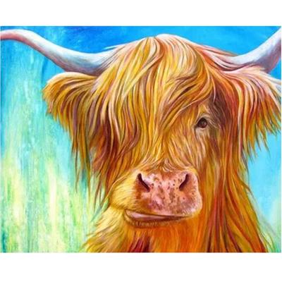 DIY Diamond Painting Cow Picture for Adults Diamond Mosais Art Craft Round Full Painting