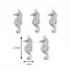 Wholesale 20pcs/lot Starfish Shell Strawberry Elephant Hollow Charms Pendant Stainless Steel DIY Jewelry Making Crafts