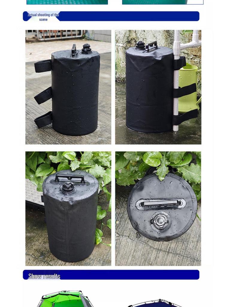 Water-Filled Canopy Weight Bag: Windproof Base for Tents & Awnings