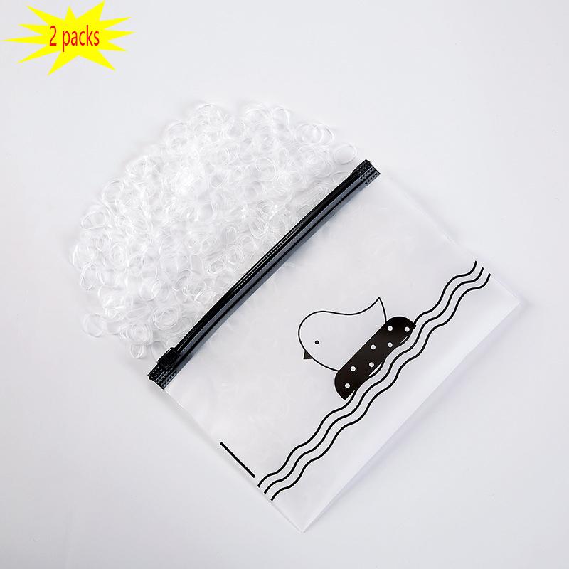 1000/2000pcs Colour Children Disposable Rubber Band Black Transparent High Elasticity No Harm to Hair Hair Accessories Headband