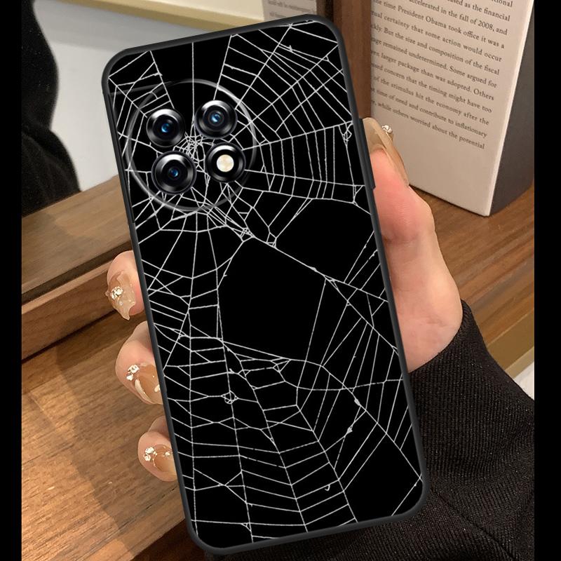 Spider Web Head Mask Case For OnePlus 15R 13R 13T 12R 15 13 12 11 10 Pro 10T Nord CE 3 4 Lite N20 N30 Nord 5 Cover