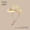 Outdoor-Strohhut Herren Sommer Strandhut Western-Cowboyhut Herren Sonnenhut Sonnenhut Jugend