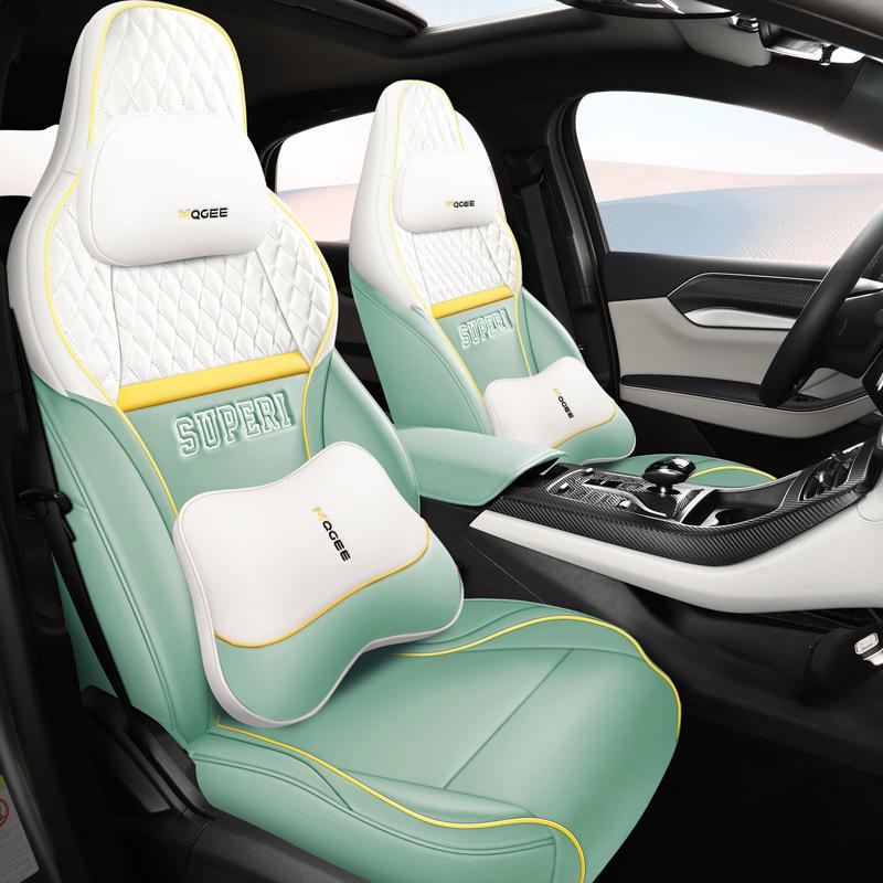 BYD Qin Plus EV/DMI Full Wrap Leather Seat Covers – All-Season, 5-Seat Set