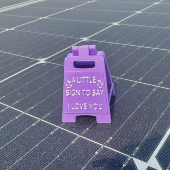 I Love You Table Sign A Little Sign to Say I Love You Mini Plaque Ornament 3D Printed Tabletop Sign Easter Party Home Desk Decoration