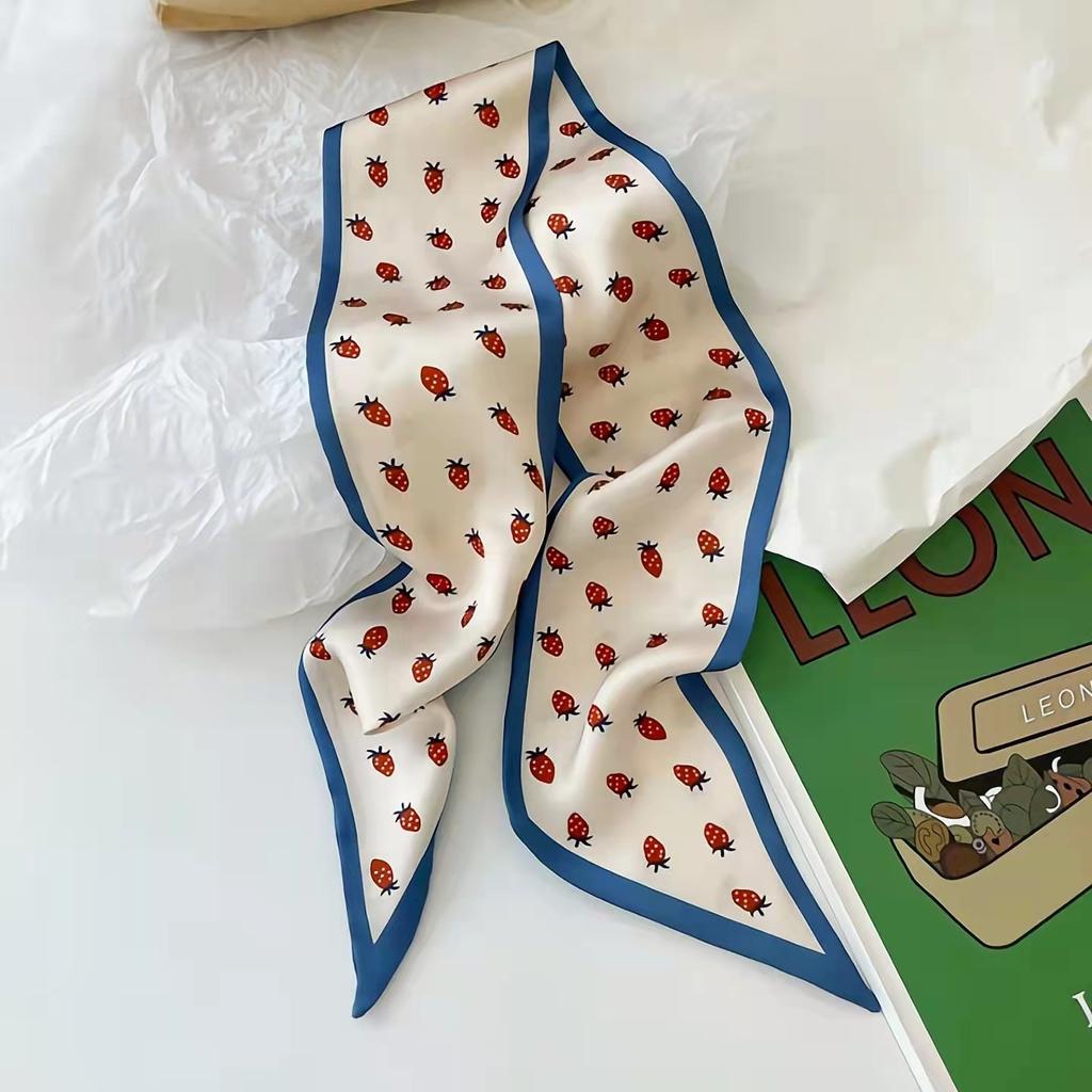 4ks Šátek Dámský Látkový Gumičky do vlasů Ozdoba hlavy Doplňky Dámské Šátky Stuhy Kravaty na krk na rukojeť tašky