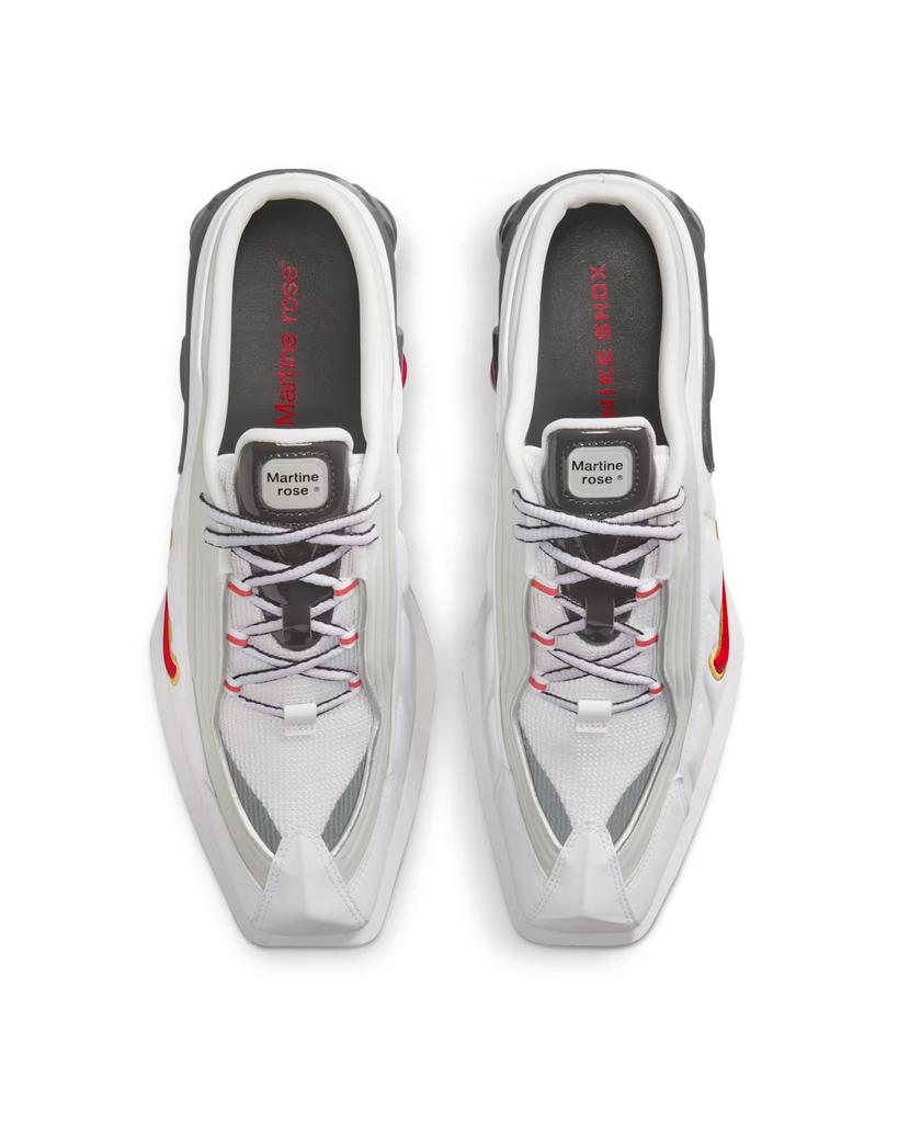 IM5420-100 Martine Rose Nike Shox MR4 Alb Roșu Varsity (Femei)