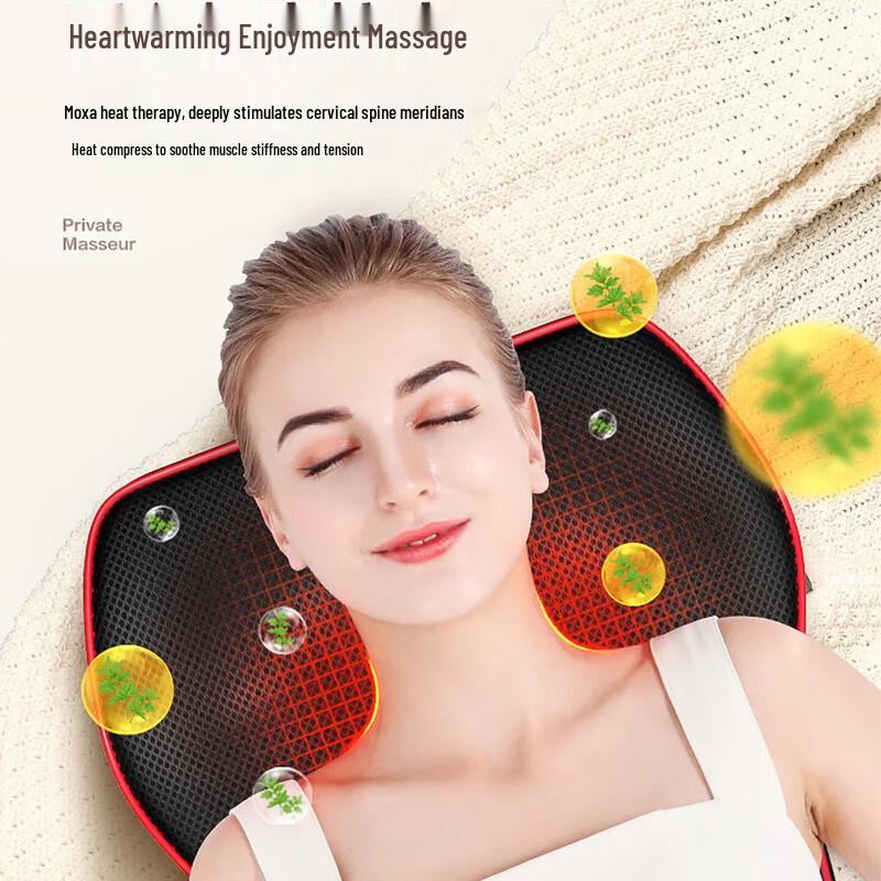 Aux Multi-functional Neck & Body Massager Pillow CN Plug (adapter Included)