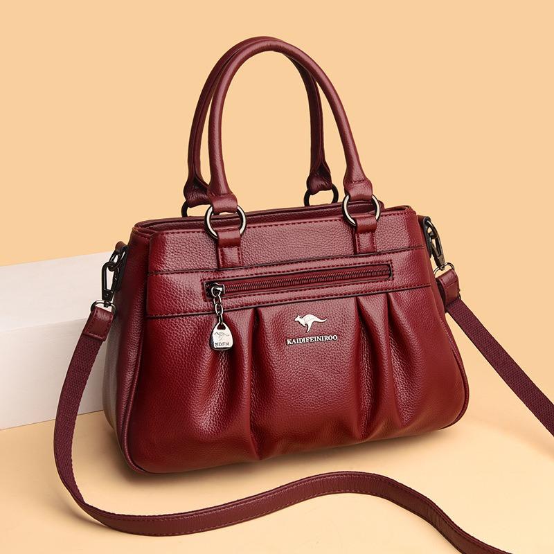 Women's bag new fashion high sense retro casual shoulder messenger bag simple large capacity mommy bag