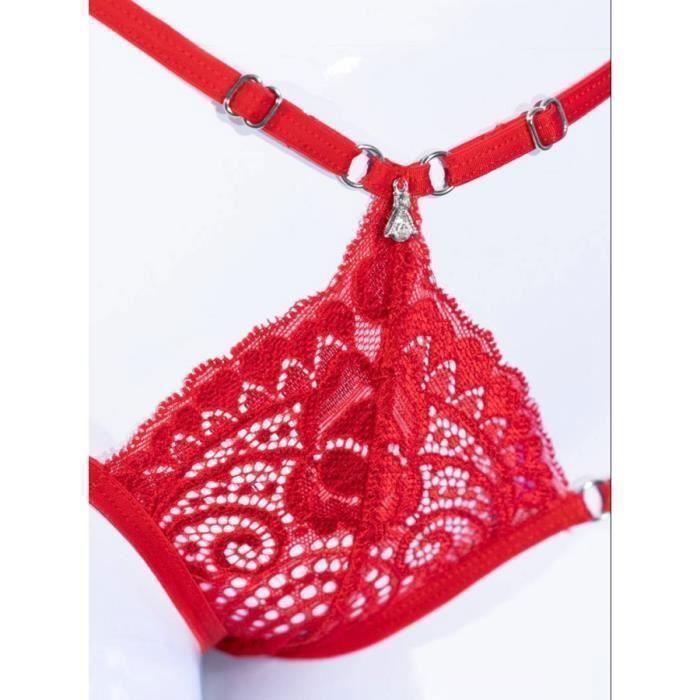 STRINGS ET CULOTTES Tanga Callista Rouge Chilirose