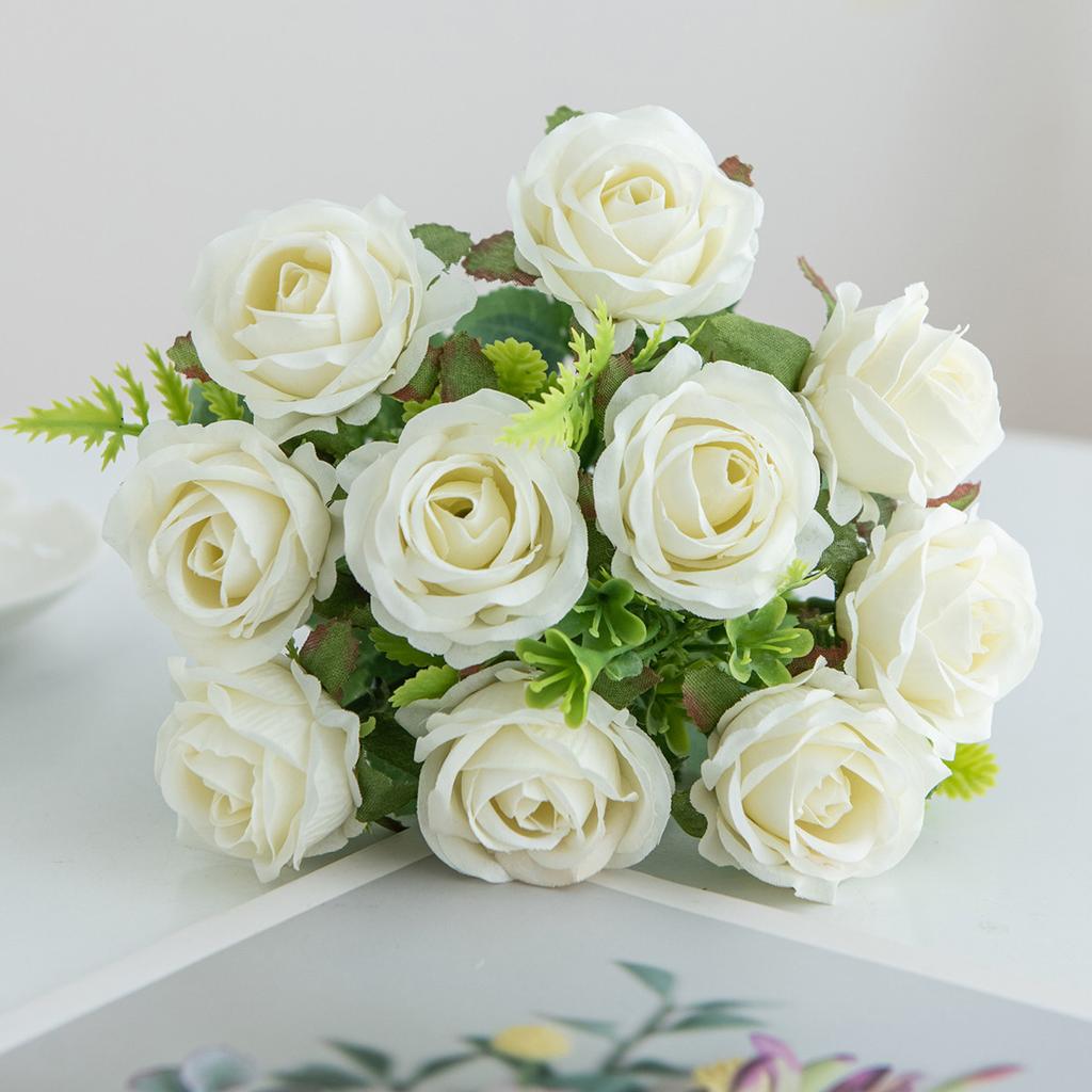 Artificial Flowers Silk Rose Diy Wedding Party Bridal Garden Roses Arch Home Festival Decorative Wreaths Photography Accessories