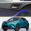 My Good Car Carbon Fiber Car Styling Inner Door Bowl Cover Sticker for Toyota C-HR CHR 2016 2017 2018 Parts Accessories