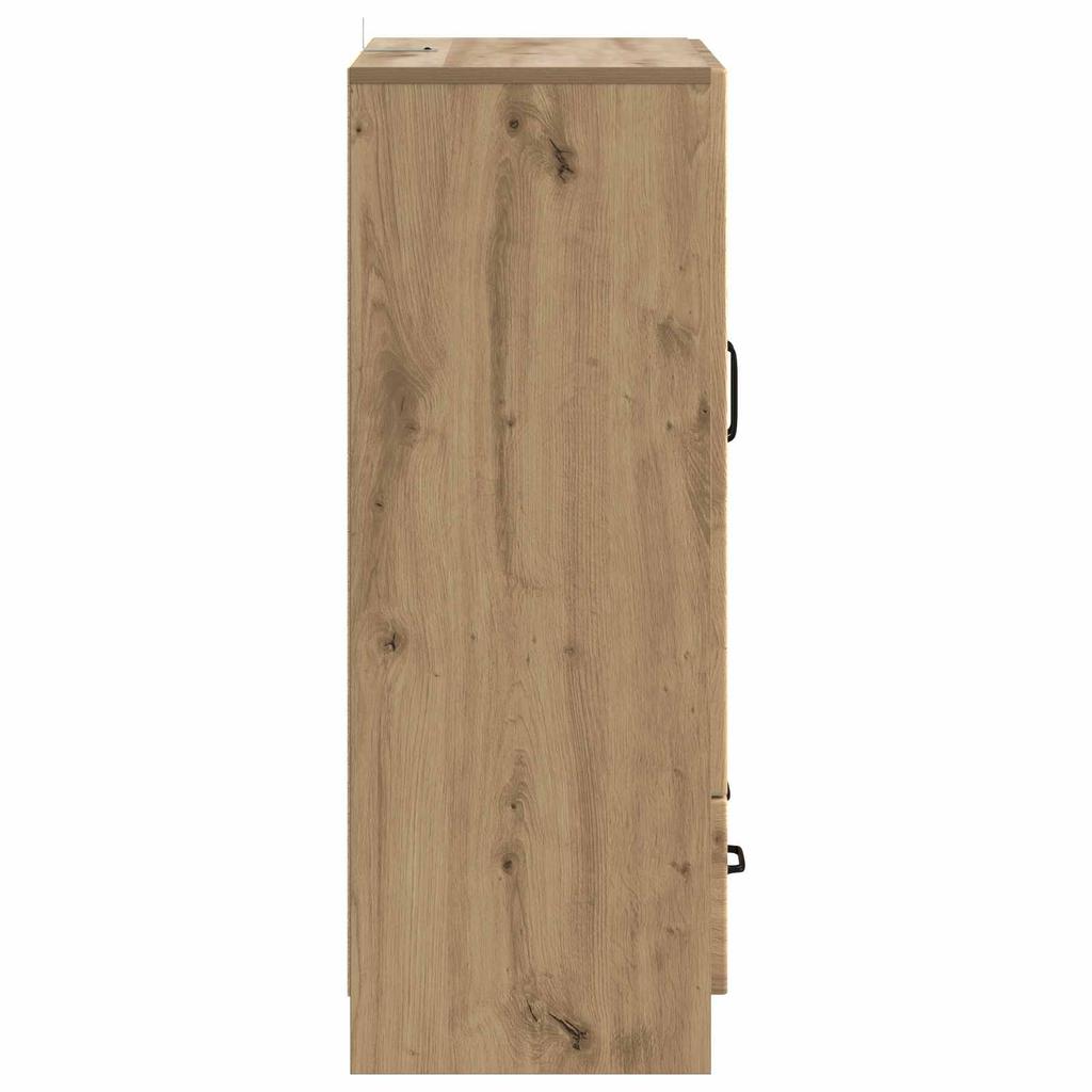Artisan Oak Sideboard 25.98 x 13.58 x 36.22 in Particleboard