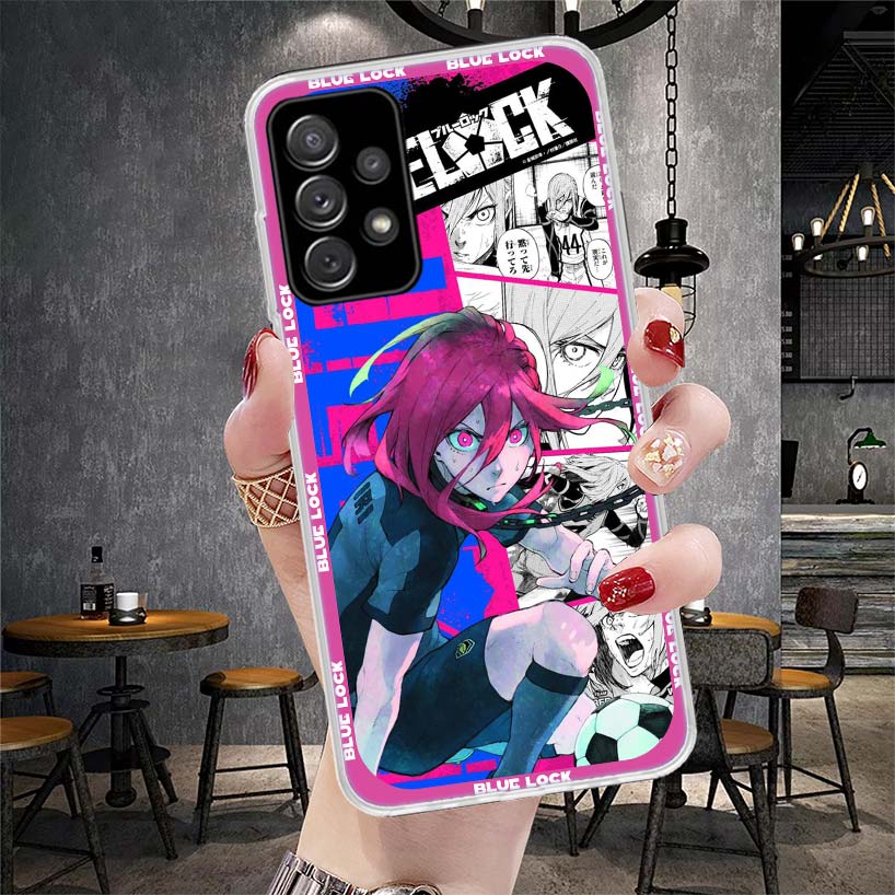 Anime Blue Lock Phone Case For Samsung Galaxy A12 A22 A32 A52 A72 A02S A51 A50S A71 A70 A31 A20S Note 20 Ultra S10 A10S Galaxy A