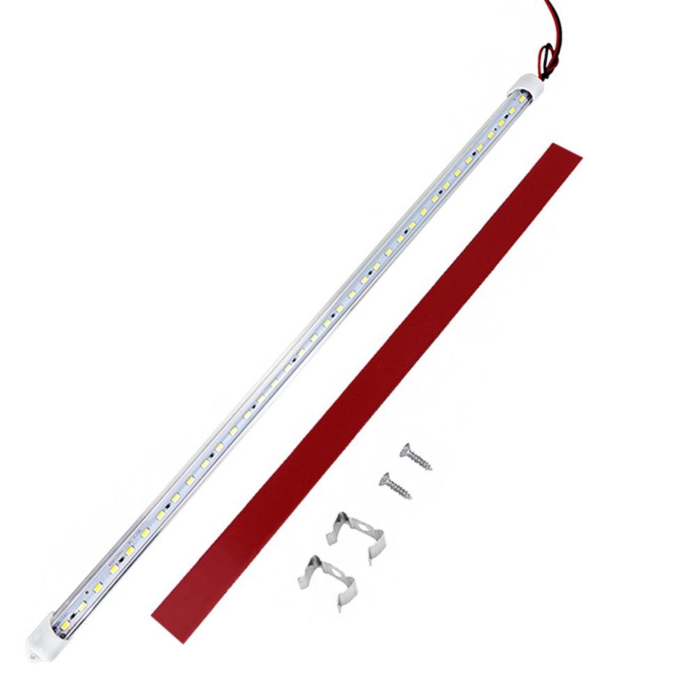 1/2pcs 50CM 12V 24V 36 LED Car Interior Light Bar Bright White Light Tube with Switch for RV Camper Boat Van Lorry Truck Caravan