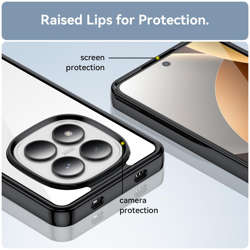 Для Xiaomi Redmi Note 15 Pro 4G (Глобальний) Чохол ТПУ + Акрил Захисний Прозорий Чохол для Телефона