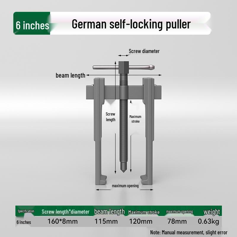 Multifunctional Two-Jaw Bearing Puller and Remover Tool